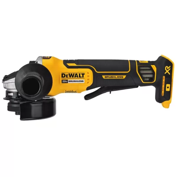 DEWALT 20-Volt MAX XR Cordless Brushless 4-1/2 in. Paddle Switch Small Angle Grinder with (1) 20-Volt 3.0Ah Battery & Charger