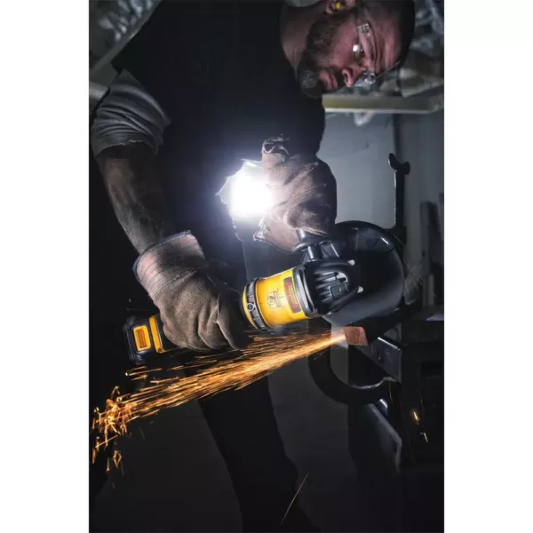 DEWALT 20-Volt MAX XR Cordless Brushless 4-1/2 in. Paddle Switch Small Angle Grinder with (1) 20-Volt 4.0Ah Battery & Charger