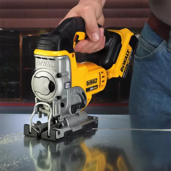 DEWALT FLEXVOLT 60-Volt MAX Cordless Brushless 4-1/2 in. Angle Grinder, (1) FLEXVOLT 6.0Ah Battery & Jigsaw