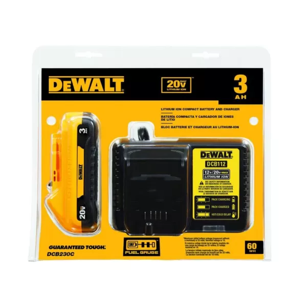 DEWALT 20-Volt MAX Cordless 6-1/2 in. Circular Saw with (1) 20-Volt Battery 3.0Ah & Charger