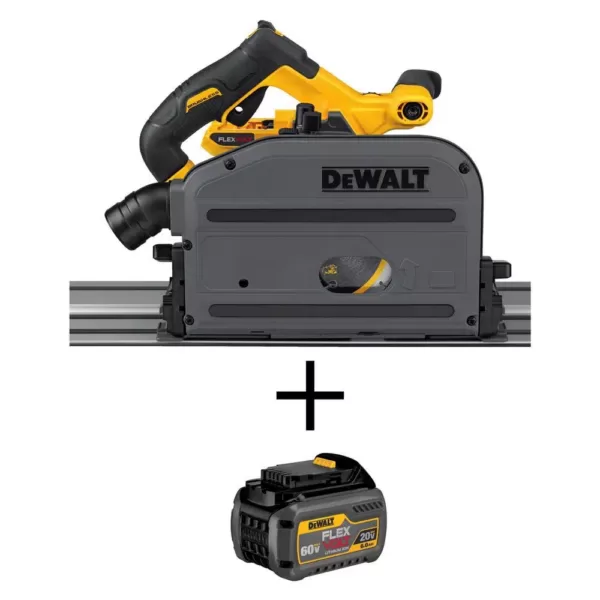 DEWALT FLEXVOLT 60-Volt MAX Cordless Brushless 6-1/2 in. Track Saw with (1) FLEXVOLT 6.0Ah Battery