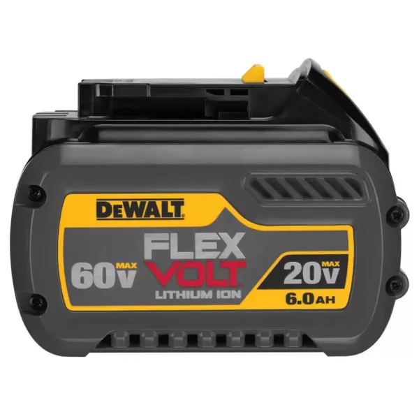 DEWALT FLEXVOLT 60-Volt MAX Cordless Brushless 6-1/2 in. Track Saw Kit with (2) FLEXVOLT 6.0Ah Batteries & 59 in. Track