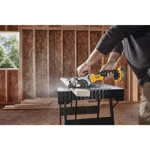 DEWALT ATOMIC 20-Volt MAX Cordless Brushless 4-1/2 in. Circular Saw with (1) 20-Volt Battery 5.0Ah & Charger