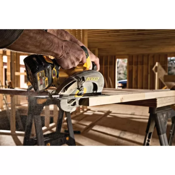 DEWALT FLEXVOLT 60-Volt MAX Cordless Brushless 7-1/4 in. Circular Saw with (1) FLEXVOLT 6.0Ah Battery