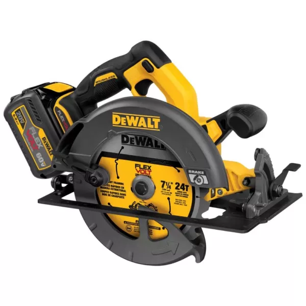 DEWALT FLEXVOLT 60-Volt MAX Cordless Brushless 7-1/4 in. Circular Saw with (1) FLEXVOLT 6.0Ah Battery