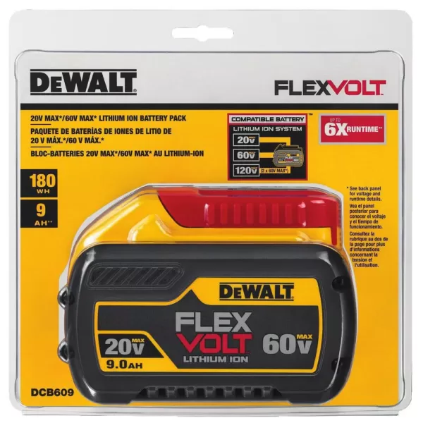 DEWALT FLEXVOLT 60-Volt MAX Cordless Brushless 7-1/4 in. Circular Saw with Brake with (1) FLEXVOLT 9.0Ah Battery