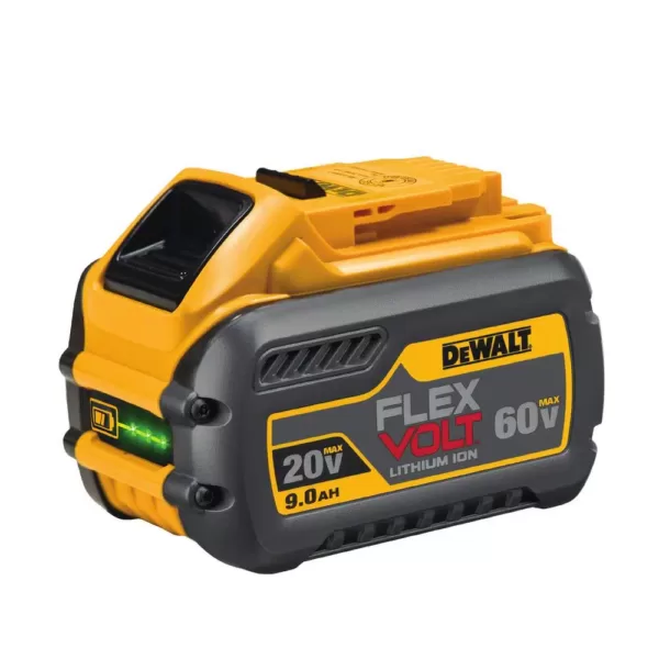 DEWALT FLEXVOLT 60-Volt MAX Cordless Brushless 7-1/4 in. Circular Saw with Brake, (2) FLEXVOLT 9.0Ah Batteries & Grinder