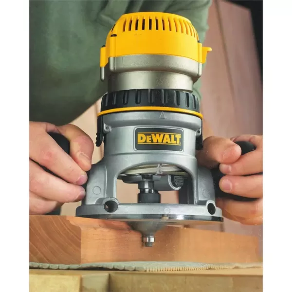 DEWALT 12 Amp Corded 2-1/4 Horsepower Fixed and Plunge Base Router Kit