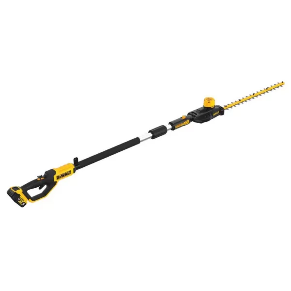 DEWALT 20V MAX Lithium-Ion Cordless Pole Hedge Trimmer Kit with (1) Battery 4.0Ah, Charger, Sheath and Shoulder Strap Included