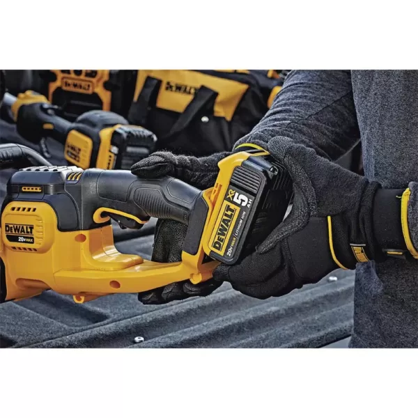 DEWALT 125 MPH 450 CFM 20V MAX Cordless Brushless Blower w/(1) 5.0Ah Battery & Charger w/ Bonus 22 in 20V Trimmer (Tool Only)