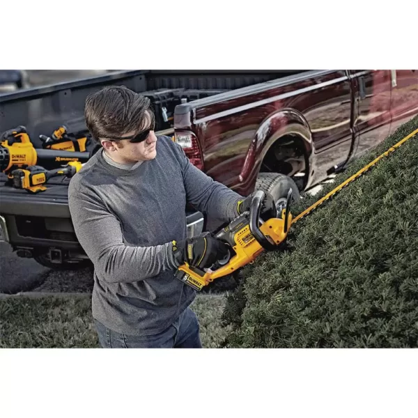 DEWALT 125 MPH 450 CFM 20V MAX Cordless Brushless Blower w/(1) 5.0Ah Battery & Charger w/ Bonus 22 in 20V Trimmer (Tool Only)