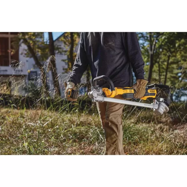 DEWALT 20V MAX Lithium-Ion Brushless Cordless String Trimmer with (1) 5.0Ah Battery and Charger Included