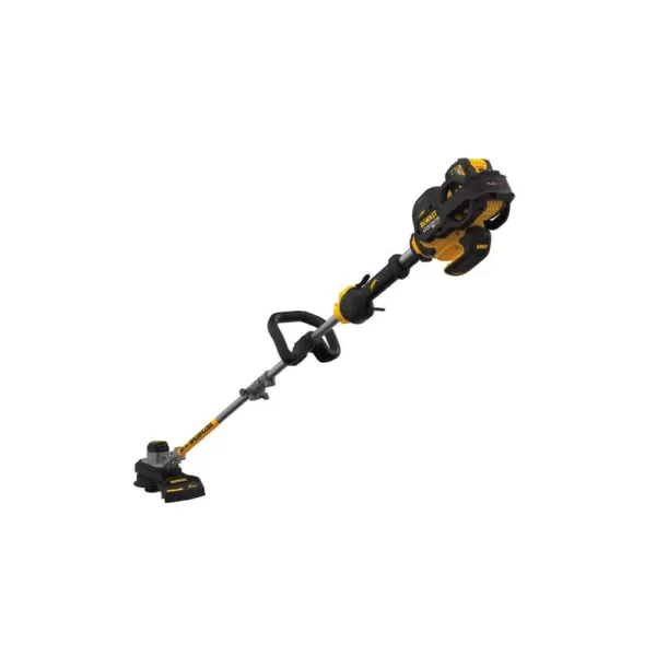 DEWALT 15 in. 60V MAX Lithium Ion Cordless FLEXVOLT Brushless String Grass Trimmer w/ (2) 3.0Ah Batteries and Charger Included