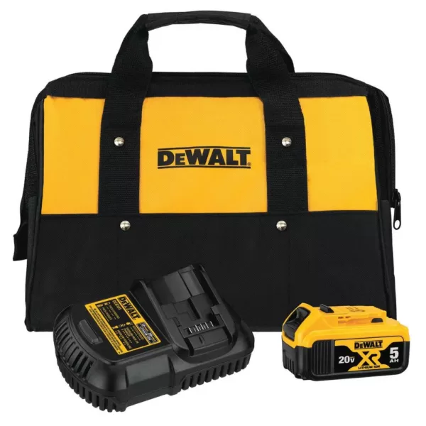 DEWALT 20-Volt MAX XR Cordless Brushless 5 in. Random Orbital Sander with (1) 20-Volt Battery 5.0Ah & Charger