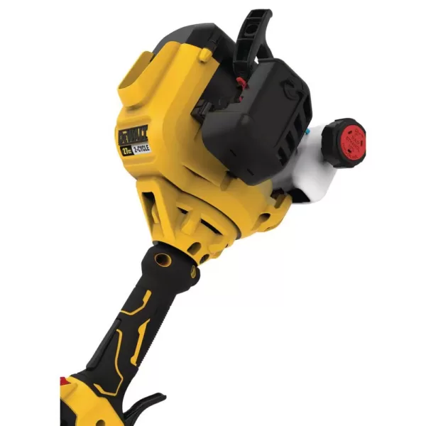 DEWALT 27 cc 2-Cycle Gas Curved Shaft String Trimmer with Attachment Capability