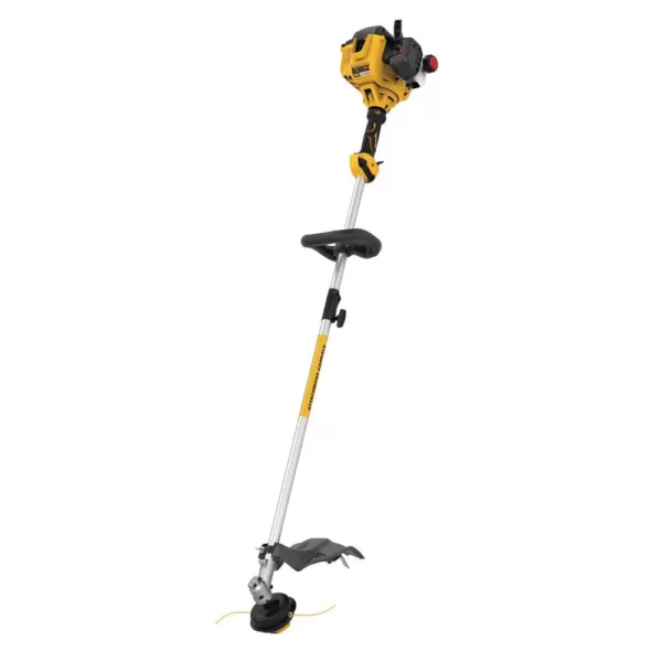 DEWALT 27cc 2-Cycle Gas Straight Shaft String Trimmer with Attachment Capability