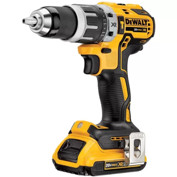 DEWALT 20-Volt MAX XR with Tool Connect Cordless Brushless 1/2 in. Hammer Drill/Driver with (2) 20-Volt 2.0Ah Batteries