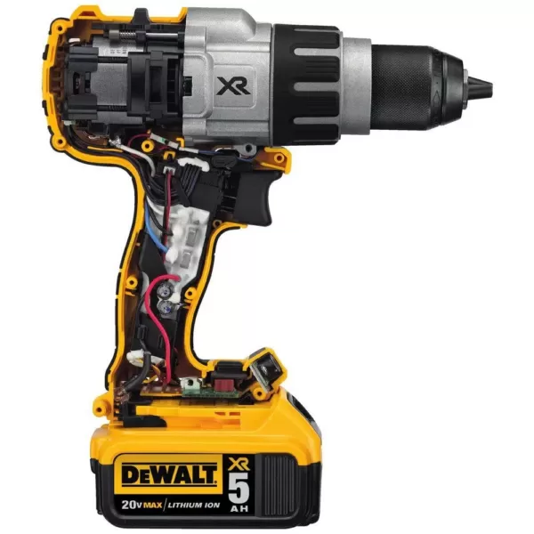 DEWALT 20-Volt MAX XR Cordless Brushless 3-Speed 1/2 in. Hammer Drill with (2) 20-Volt 5.0Ah Batteries & Charger