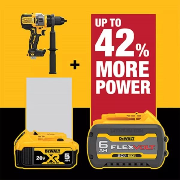 DEWALT 20-Volt MAX Brushless Cordless 1/2 in. Hammer Drill/Driver with FLEXVOLT ADVANTAGE (Tool Only)