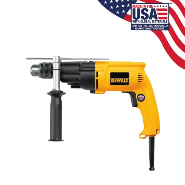 DEWALT 7.8 Amp 1/2 in. Variable Speed Reversing Dual-Range Hammer Drill