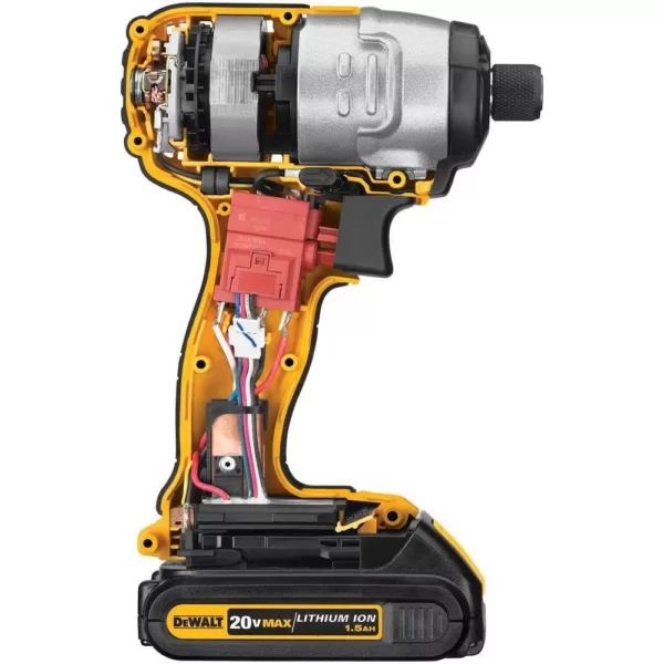 DEWALT 20-Volt MAX Cordless 1/4 in. Impact Driver, (1) 20-Volt 4.0Ah Battery & Charger