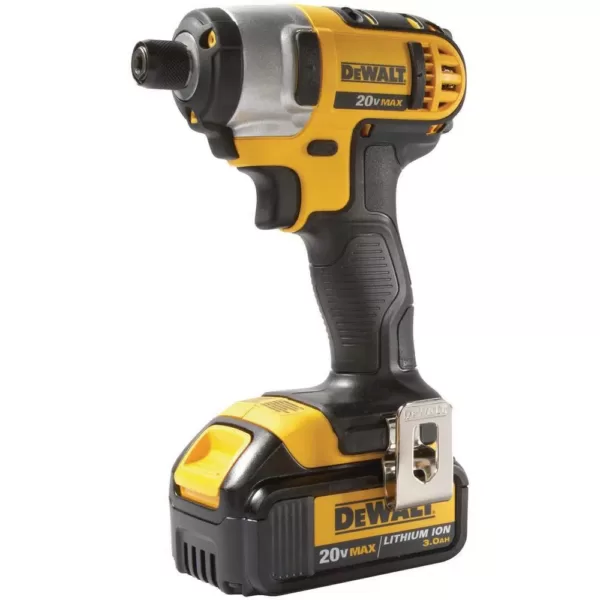 DEWALT 20-Volt MAX Cordless 1/4 in. Impact Driver, (1) 20-Volt 1.3Ah Battery, Charger & Bag