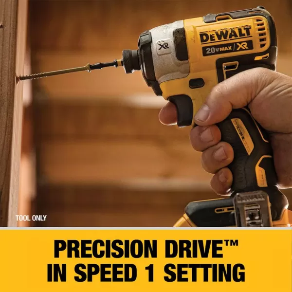 DEWALT 20-Volt MAX XR Cordless Brushless 3-Speed 1/4 in. Impact Driver with (1) 20-Volt 5.0Ah Battery