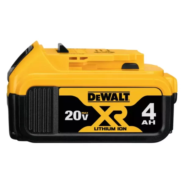 DEWALT 20-Volt MAX XR Lithium-Ion Cordless Brushless 1/4 in. Impact Driver, 2 Batteries 4 Ah, Charger, and Free Impact Driver