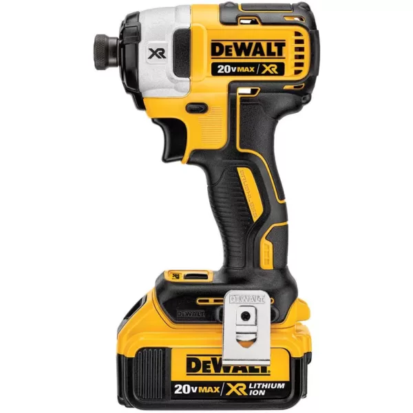 DEWALT 20-Volt MAX XR Lithium-Ion Cordless Brushless 1/4 in. 3-Speed Impact Driver Kit with Bonus 142-Piece Mechanics Tool Set