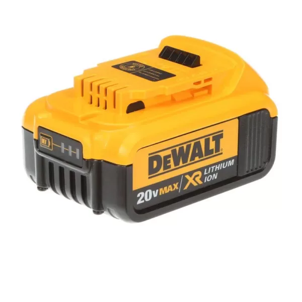 DEWALT 20-Volt MAX Cordless 1/2 in. High Torque Impact Wrench with Detent Pin & (2) 20-Volt 4.0Ah Batteries