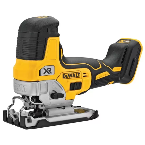 DEWALT 20-Volt MAX XR Cordless Barrel Grip Jigsaw with (2) 20-Volt Batteries 5.0Ah & Charger