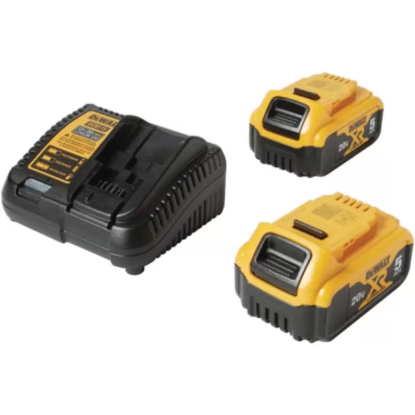 DEWALT 20-Volt MAX XR Cordless Barrel Grip Jigsaw with (2) 20-Volt Batteries 5.0Ah & Charger