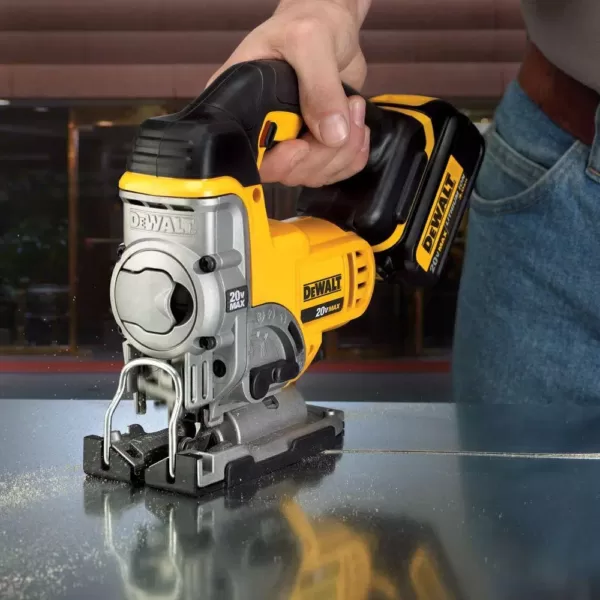 DEWALT 20-Volt MAX Cordless Jig Saw with (1) 20-Volt Battery 3.0Ah & Charger