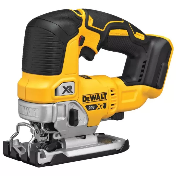 DEWALT 20-Volt MAX XR Cordless Brushless Jigsaw with Brushless Router, (1) 20-Volt 5.0Ah Battery & Charger