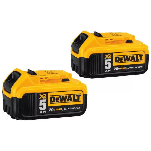 DEWALT 20-Volt MAX Bluetooth Speaker with (2) 20-Volt Batteries 5.0Ah & Charger