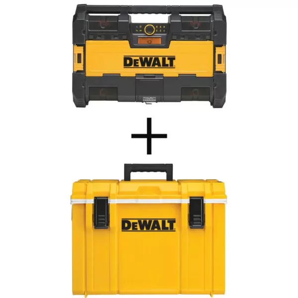 DEWALT TOUGHSYSTEM Radio with Bonus TOUGHSYSTEM 22 in. Tool Box Cooler