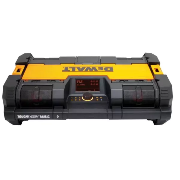 DEWALT TOUGHSYSTEM 14-1/2 in. Portable and Stackable Radio/Digital Music Player with Bluetooth and Battery Charger