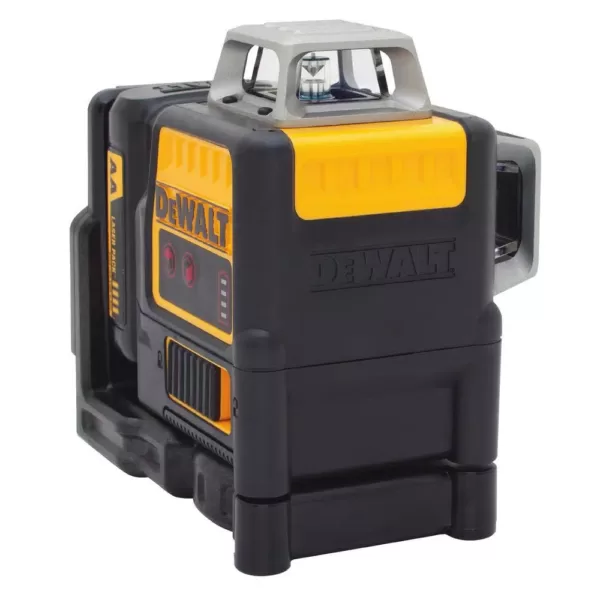 DEWALT 150 ft. Red Self-Leveling 2 X 360 Degree Line Laser Level with (4) AA Batteries & Case