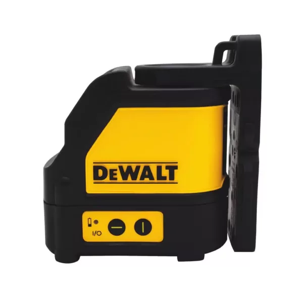 DEWALT 165 ft. Green Self-Leveling Cross Line Laser Level with (3) AAA Batteries & Case