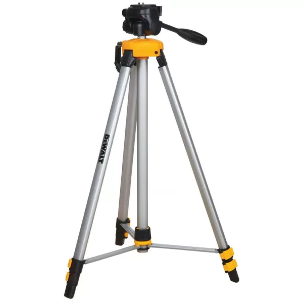 DEWALT 165 ft. Red Self-Leveling Cross-Line Laser Level with Bonus Adjustable and Portable Laser Level Tripod