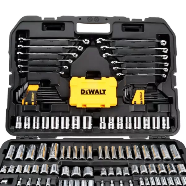 DEWALT 1/4 in., 3/8 in. and ½ in. Drive Polished Chrome Mechanics Tool Set (168-Piece)