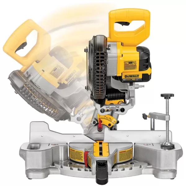 DEWALT 20-Volt MAX Cordless 7-1/4 in. Sliding Miter Saw with (1) 20-Volt Battery 4.0Ah & Cordless Jigsaw