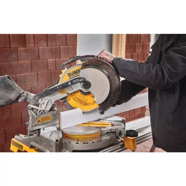 DEWALT 15 Amp Corded 10 in. Compound Single Bevel Miter Saw