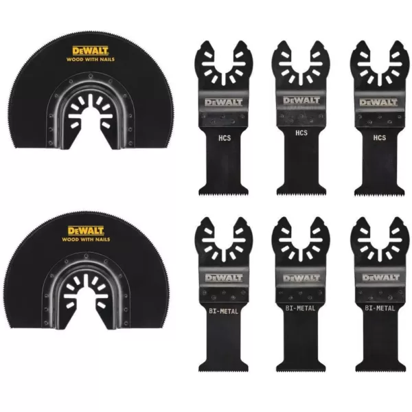 DEWALT Oscillating Set (8-Piece) with Oscillating Sanding Pad