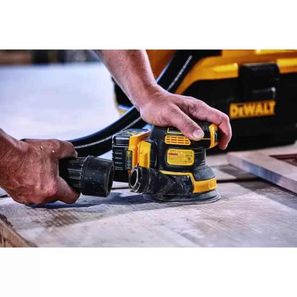 DEWALT ATOMIC 20-Volt MAX Cordless Brushless Oscillating Multi-Tool, 5 in. Random Orbital Sander & (1) 20-Volt Battery 5.0Ah