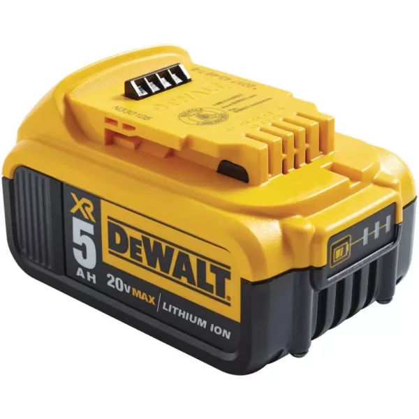 DEWALT ATOMIC 20-Volt MAX Cordless Brushless Oscillating Multi-Tool, 5 in. Random Orbital Sander & (1) 20-Volt Battery 5.0Ah