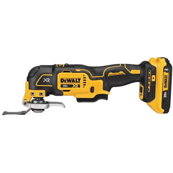 DEWALT 20-Volt MAX XR Cordless Brushless 3-Speed Oscillating Multi-Tool with (1) 20-Volt 2.0Ah Battery & Jigsaw