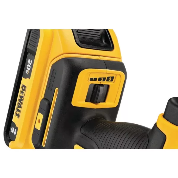 DEWALT 20-Volt MAX XR Cordless Brushless 3-Speed Oscillating Multi-Tool with (1) 20-Volt 2.0Ah Battery & Reciprocating Saw