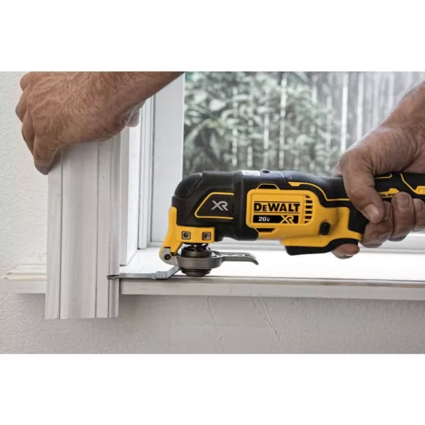 DEWALT 20-Volt MAX XR Cordless Brushless 3-Speed Oscillating Multi-Tool with (1) 20-Volt 2.0Ah Battery & Reciprocating Saw