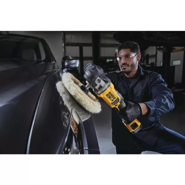 DEWALT 20-Volt MAX XR Cordless Brushless 7 in. Variable Speed Rotary Polisher with (2) 20-Volt 5.0Ah Batteries & Charger